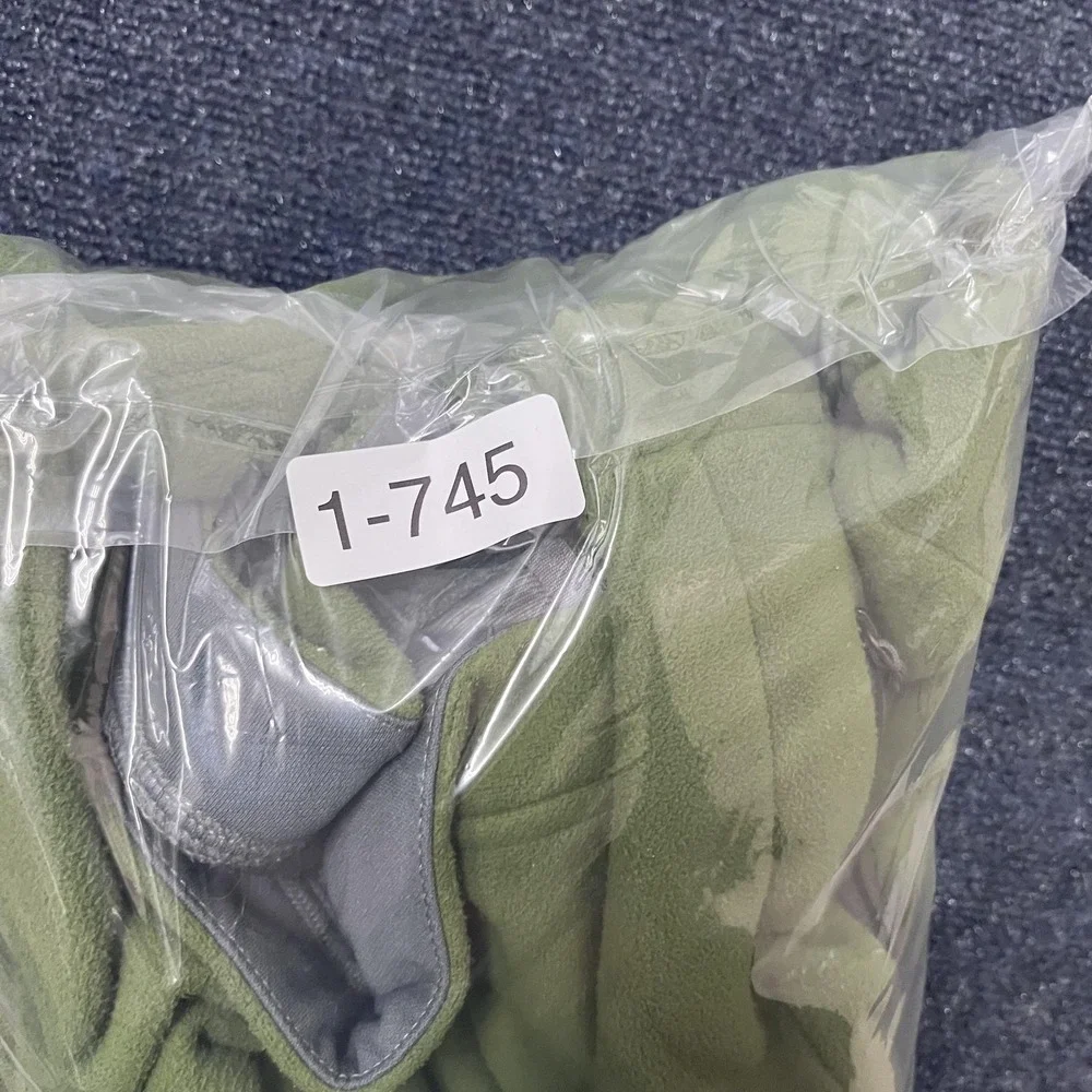 The North Face Jacket Mens Large Green Gray Fleece Full Zip Sherpa Lined Pockets